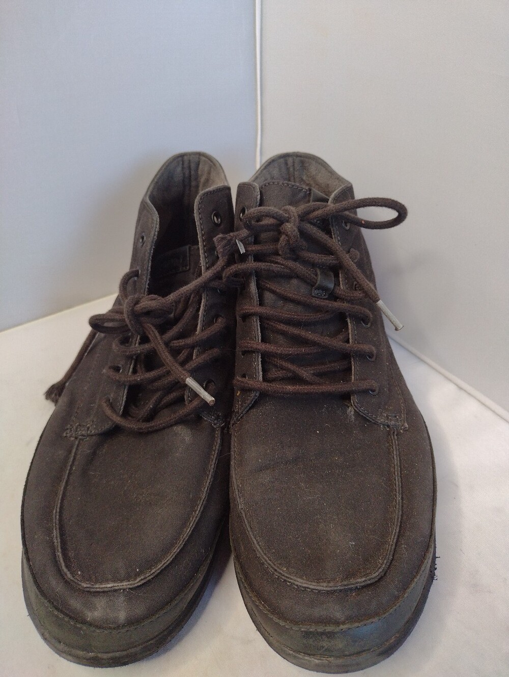 OluKai Nalukai Kapa Boots Mens 12 Black Textile Mid Chukka Mens B9